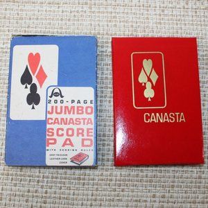 VTG ALCO JUMBO CANASTA 200 PAGE SCORE PAD IN ORIG BOX JAPAN NEVER USED 60's